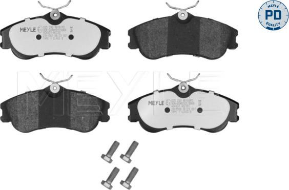 Meyle 025 233 4619/PD - Тормозные колодки, дисковые, комплект autodnr.net