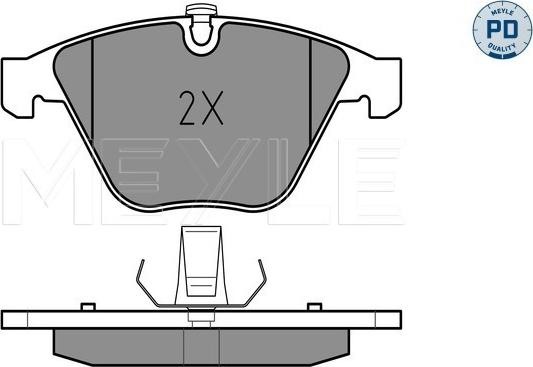 DJ Parts BP2889 - Гальмівні колодки, дискові гальма autocars.com.ua