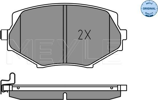 Meyle 025 233 5414 - Тормозные колодки, дисковые, комплект autodnr.net