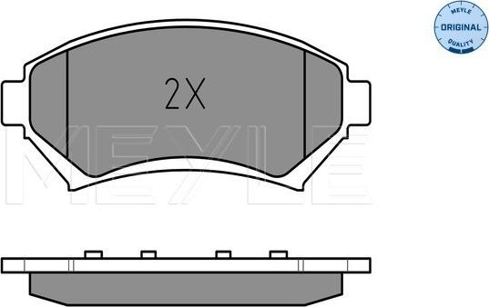 Meyle 025 233 5818/W - Тормозные колодки, дисковые, комплект avtokuzovplus.com.ua