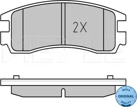 Meyle 025 233 6114/W - Тормозные колодки, дисковые, комплект autodnr.net