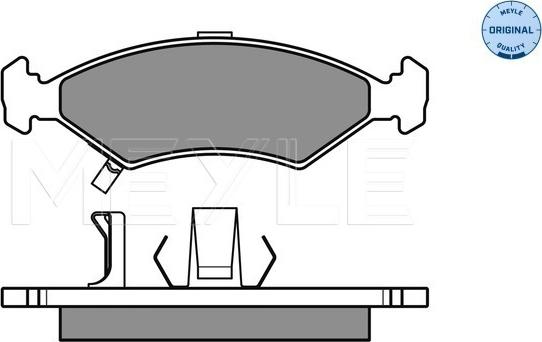 Meyle 025 233 8418/W - Гальмівні колодки, дискові гальма autocars.com.ua