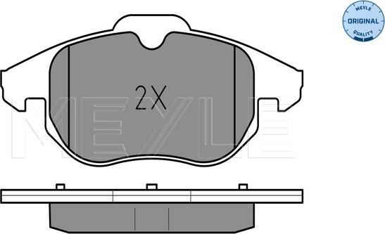 Meyle 025 234 0220 - Тормозные колодки, дисковые, комплект avtokuzovplus.com.ua