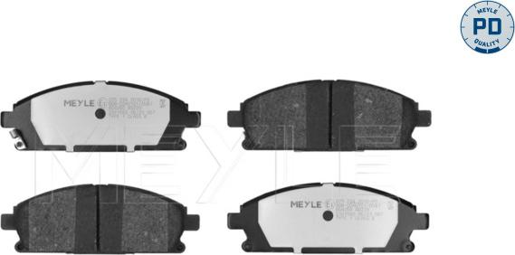 Meyle 025 234 2016/PD - Тормозные колодки, дисковые, комплект autodnr.net