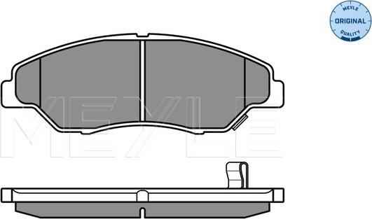 Meyle 025 234 4215/W - Тормозные колодки, дисковые, комплект avtokuzovplus.com.ua