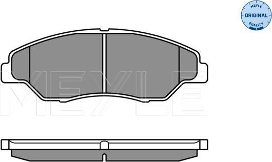 Meyle 025 234 4215/W - Тормозные колодки, дисковые, комплект avtokuzovplus.com.ua