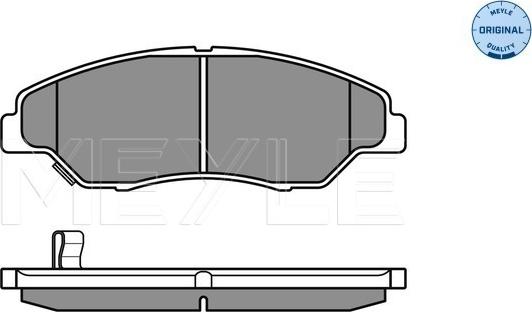 Meyle 025 234 4215/W - Тормозные колодки, дисковые, комплект avtokuzovplus.com.ua