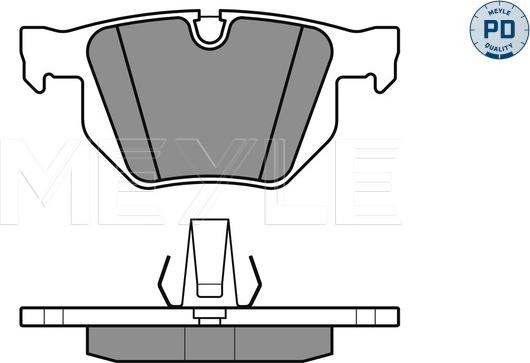 Meyle 025 234 4717/PD - Тормозные колодки, дисковые, комплект avtokuzovplus.com.ua