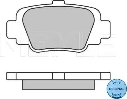 Meyle 025 234 5415 - Тормозные колодки, дисковые, комплект avtokuzovplus.com.ua