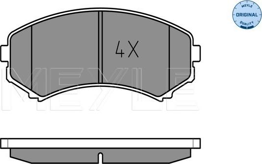 Meyle 025 234 8816/W - Гальмівні колодки, дискові гальма autocars.com.ua