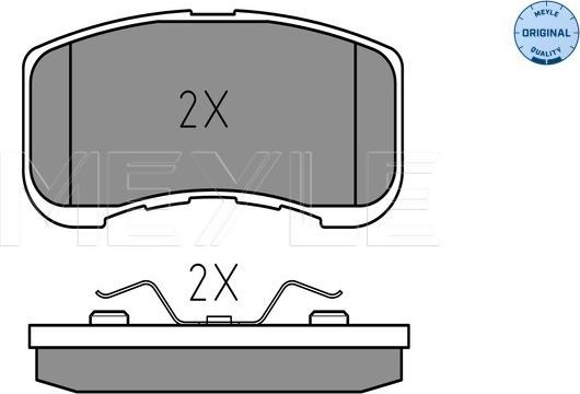 Meyle 025 234 9714/W - Тормозные колодки, дисковые, комплект autodnr.net