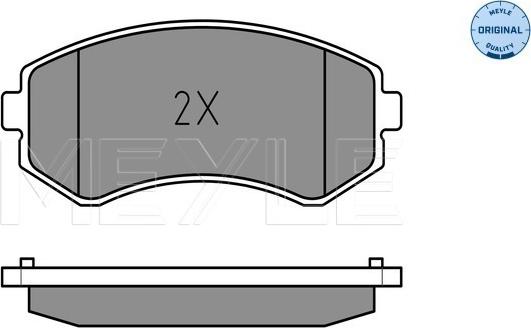 Meyle 025 235 0216/W - Тормозные колодки, дисковые, комплект avtokuzovplus.com.ua