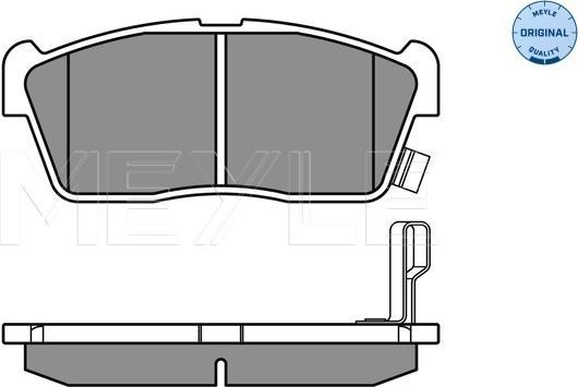 Meyle 025 235 0715 - Тормозные колодки, дисковые, комплект avtokuzovplus.com.ua