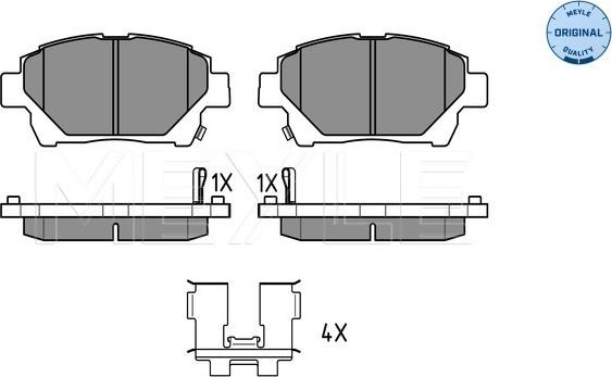 Meyle 025 235 1015/W - Тормозные колодки, дисковые, комплект autodnr.net