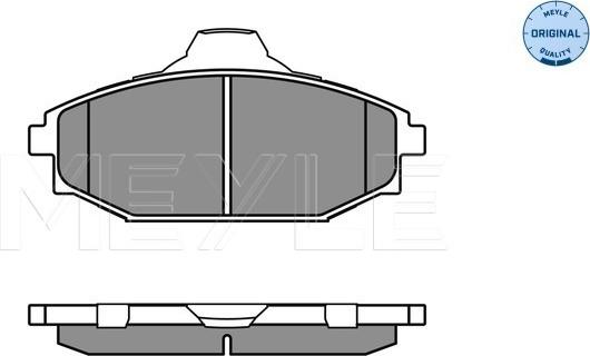 Meyle 025 235 1816/W - Тормозные колодки, дисковые, комплект avtokuzovplus.com.ua