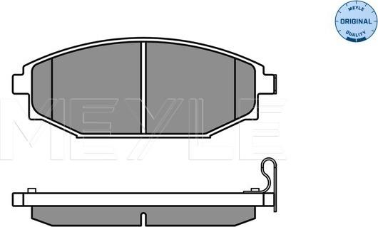 Meyle 025 235 1816/W - Тормозные колодки, дисковые, комплект avtokuzovplus.com.ua