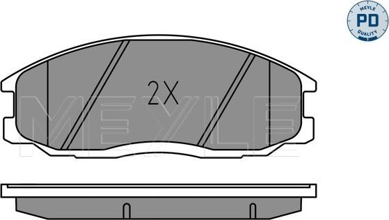 Meyle 025 235 6916/PD - Тормозные колодки, дисковые, комплект avtokuzovplus.com.ua