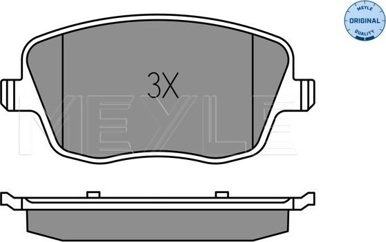 Meyle 025 235 8118/W - Гальмівні колодки, дискові гальма autocars.com.ua