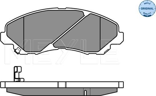 Meyle 025 235 8416/W - Гальмівні колодки, дискові гальма autocars.com.ua