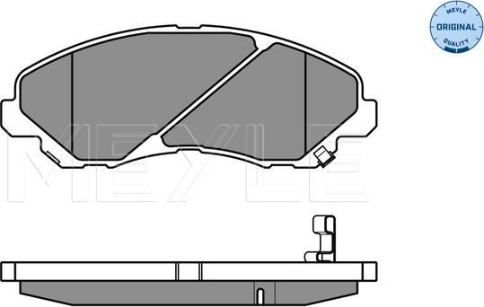 Meyle 025 235 8416/W - Гальмівні колодки, дискові гальма autocars.com.ua