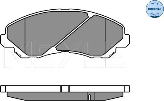 Meyle 025 235 8416/W - Комплект дискових гальмівних колодок autocars.com.ua