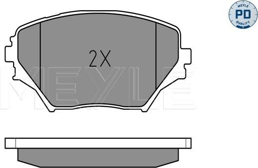 Meyle 025 235 8517/PD - Тормозные колодки, дисковые, комплект autodnr.net