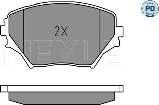 Meyle 025 235 8517/PD - Тормозные колодки, дисковые, комплект autodnr.net