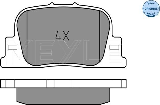 Meyle 025 235 9215 - Тормозные колодки, дисковые, комплект avtokuzovplus.com.ua