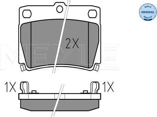 Meyle 025 235 9315/W - Тормозные колодки, дисковые, комплект avtokuzovplus.com.ua