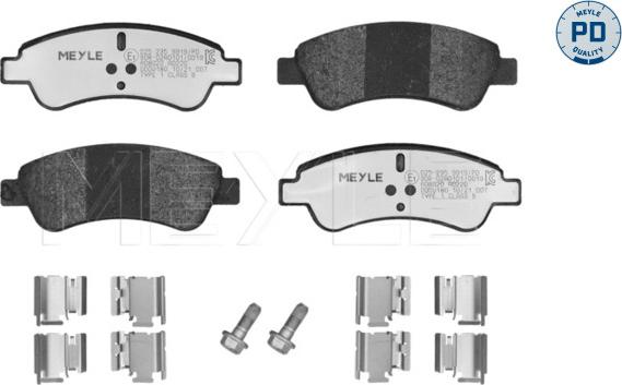 Meyle 025 235 9919/PD - Тормозные колодки, дисковые, комплект avtokuzovplus.com.ua