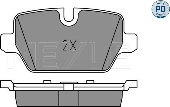 Meyle 025 236 2316/PD - Тормозные колодки, дисковые, комплект autodnr.net