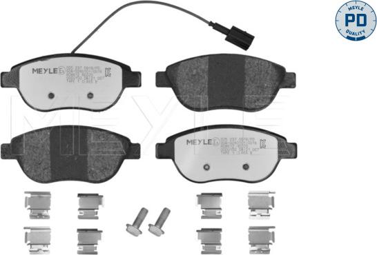 Meyle 025 237 0919/PD - Тормозные колодки, дисковые, комплект avtokuzovplus.com.ua