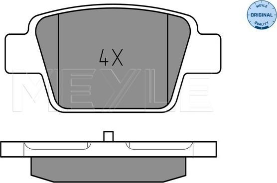 Meyle 025 237 1415 - Колодки тормозные autocars.com.ua