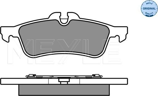 Meyle 025 237 1616 - Гальмівні колодки, дискові гальма autocars.com.ua