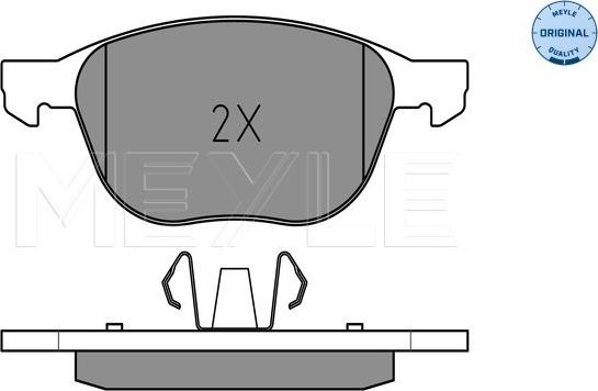 Meyle 025 237 2318 - Тормозные колодки, дисковые, комплект autodnr.net