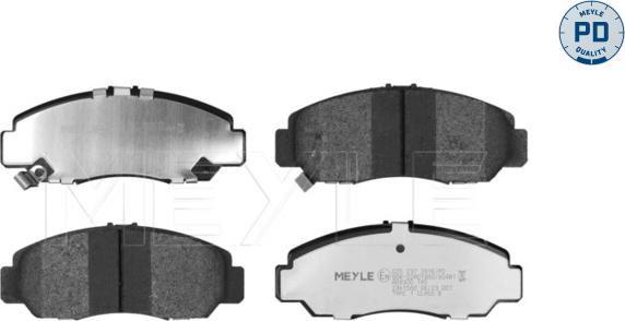 Meyle 025 237 2916/PD - Тормозные колодки, дисковые, комплект autodnr.net