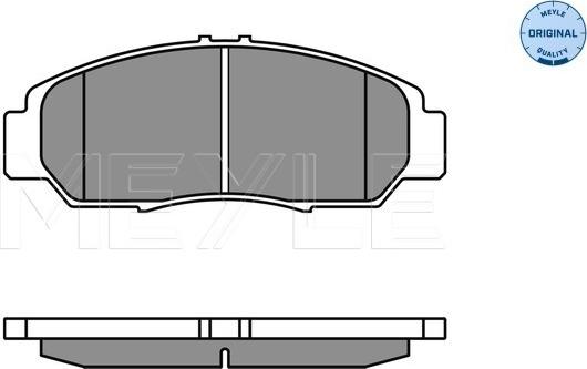 Meyle 025 237 2916/W - Гальмівні колодки, дискові гальма autocars.com.ua