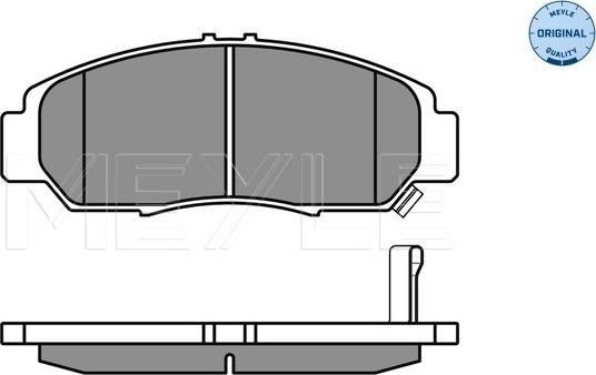 Meyle 025 237 2916/W - Тормозные колодки, дисковые, комплект avtokuzovplus.com.ua