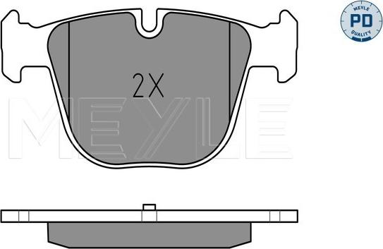 Meyle 025 237 3017/PD - Тормозные колодки, дисковые, комплект avtokuzovplus.com.ua