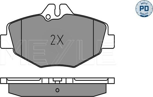 Meyle 025 237 4320-1/PD - Гальмівні колодки, дискові гальма autocars.com.ua