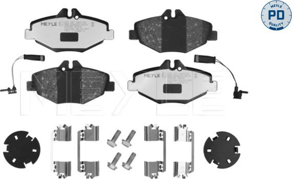 Meyle 025 237 4320/PD - Тормозные колодки, дисковые, комплект autodnr.net