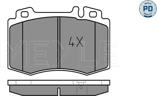 Meyle 025 237 4517/PD - Тормозные колодки, дисковые, комплект avtokuzovplus.com.ua