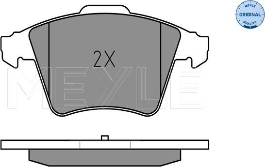 Meyle 025 237 4619/W - Тормозные колодки, дисковые, комплект autodnr.net