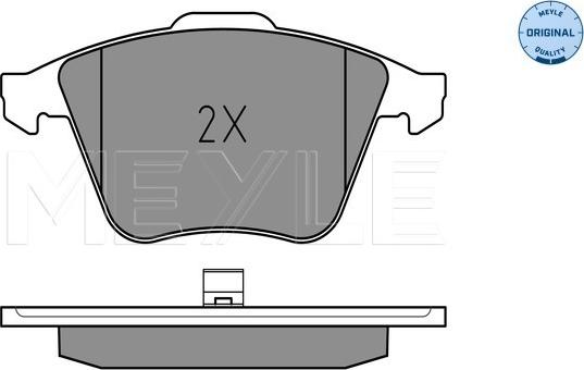 Meyle 025 237 6220/W - Гальмівні колодки, дискові гальма autocars.com.ua