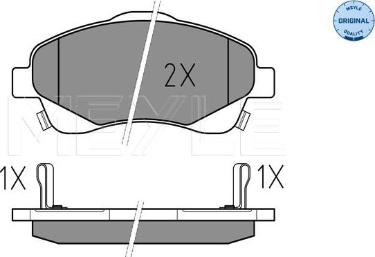 Meyle 025 237 6819/W - Тормозные колодки, дисковые, комплект autodnr.net