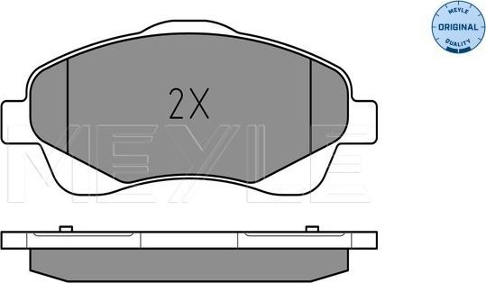 Meyle 025 237 6819/W - Тормозные колодки, дисковые, комплект autodnr.net