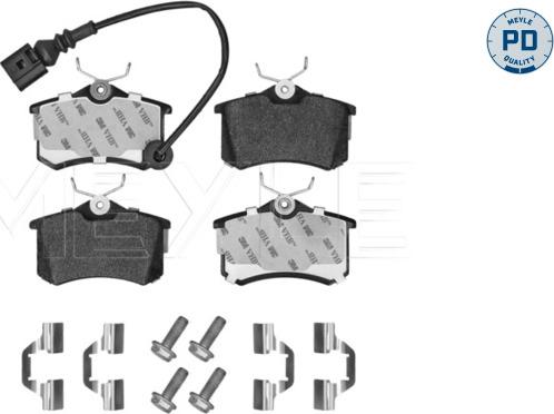 Meyle 025 238 2317/PD - Тормозные колодки, дисковые, комплект autodnr.net