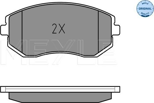 Meyle 025 238 6517/W - Тормозные колодки, дисковые, комплект avtokuzovplus.com.ua