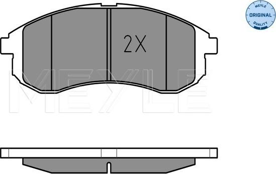 Meyle 025 238 7914/W - Гальмівні колодки, дискові гальма autocars.com.ua