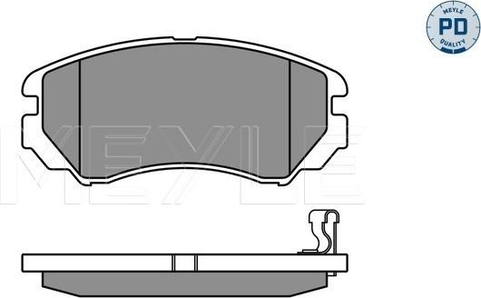 Meyle 025 238 9116/PD - Гальмівні колодки, дискові гальма autocars.com.ua